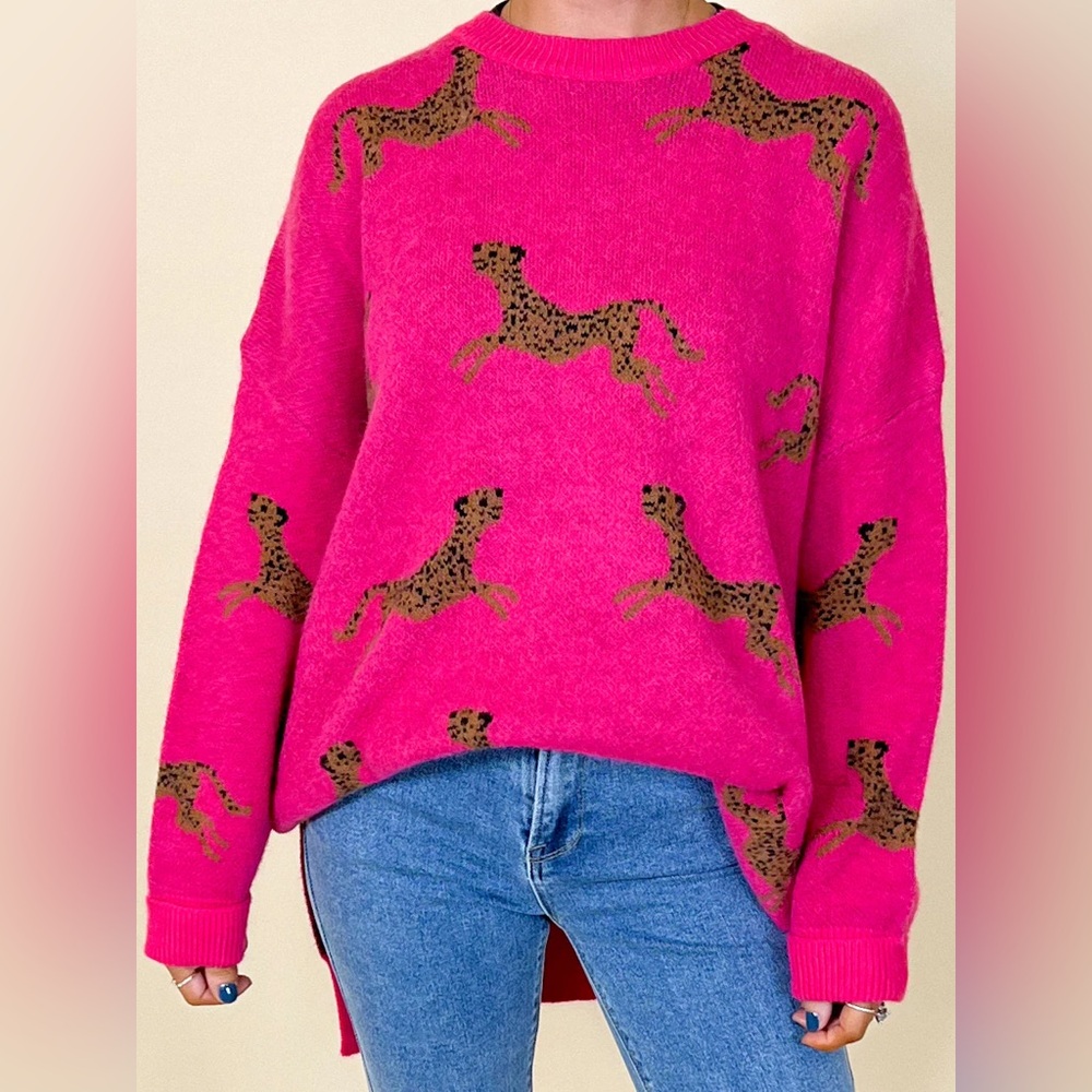 Talulah Leopard Print Sweater